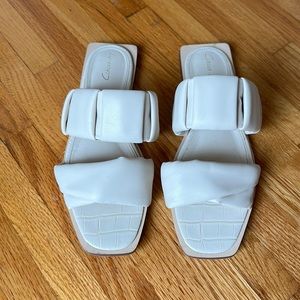 Sam Edelman Circus NY Flat Beige Sandal Slides Size 9